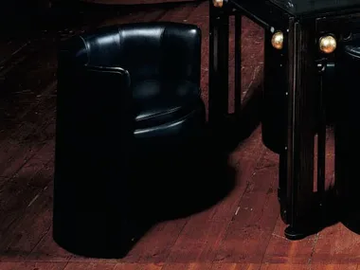 LEONARDO - Upholstered leather armchair with armrests by formitalia luxury group - view 2